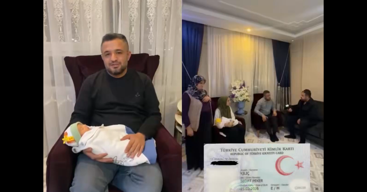 Gaziantep’te Aile Yeni Doğan Çocuğuna Sedat Peker İsmini Verdi