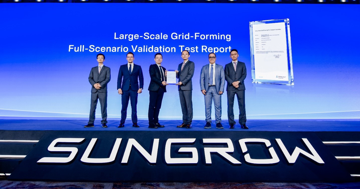 Sungrow’dan Enerji Dünyasında Bir İlk: Büyük Ölçekli Şebeke Oluşturma Testi Başarıyla Tamamlandı