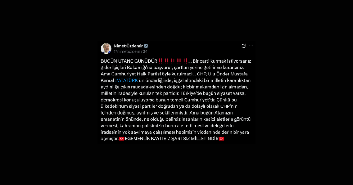 Nimet Özdemir'den CHP Genel Merkezi Tepkisi: 