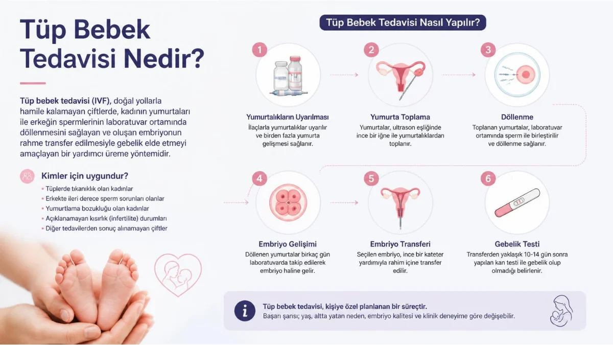 Tüp Bebek Tedavisi (IVF) Nedir? Kimlere Uygulanır ve Aşamaları Nelerdir?