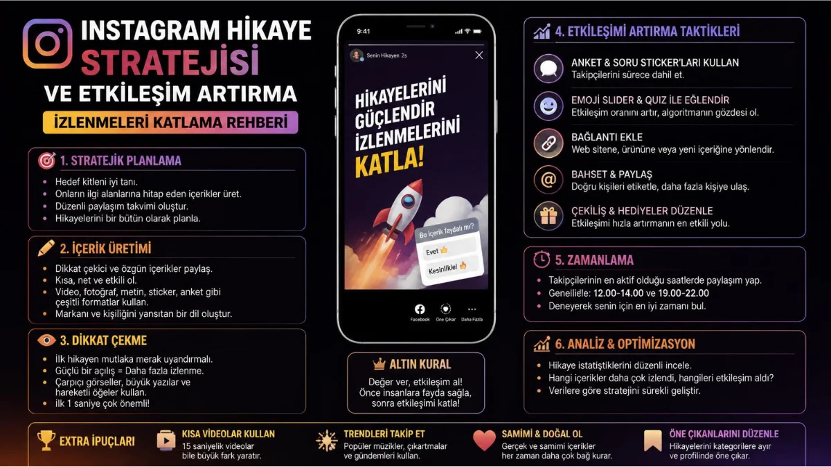 Instagram Hikaye Stratejisi ve Etkileşim Artırma: İzlenmeleri Katlama Rehberi