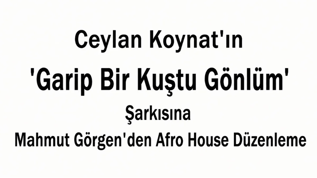 Ceylan Koynat ve Mahmut Görgen İmzalı Garip Bir Kuştu Gönlüm Afro House Yayında