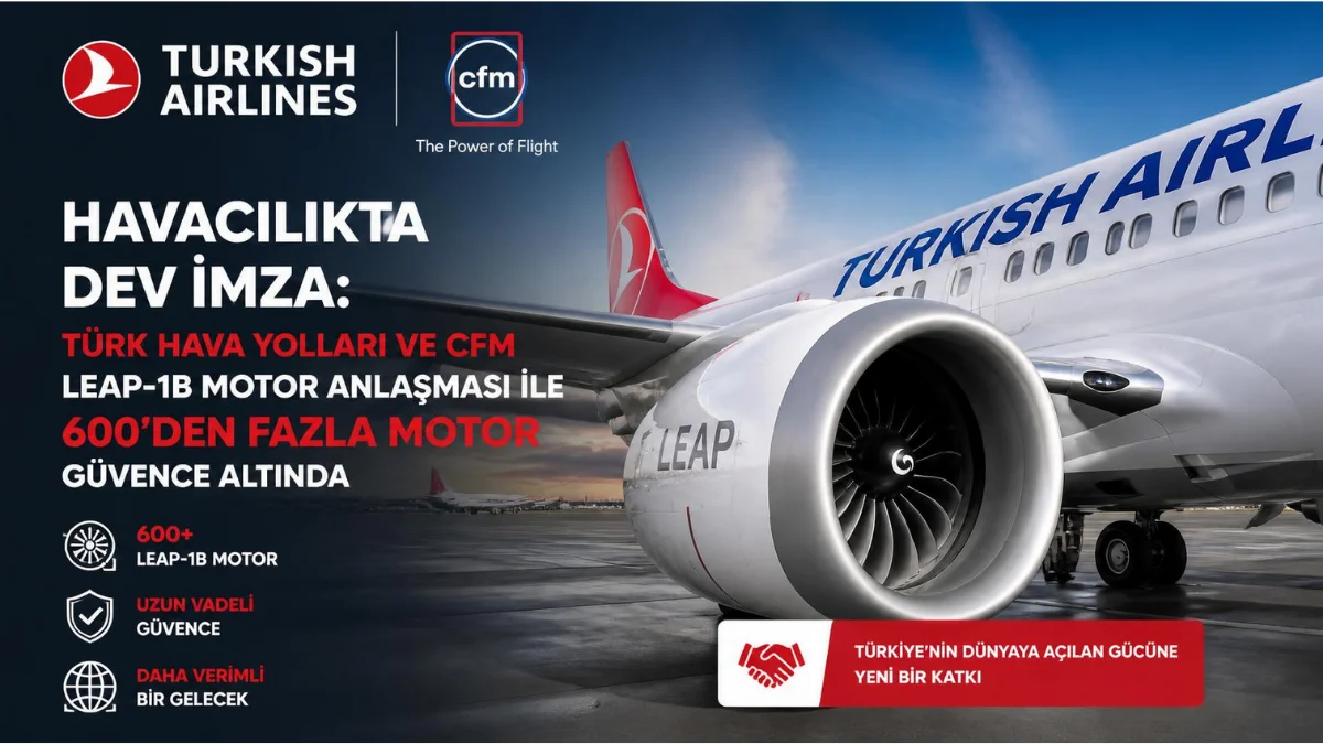 Havacılıkta Dev İmza: Türk Hava Yolları ve CFM LEAP-1B motor anlaşması ile 600’den Fazla Motor Güvence Altında