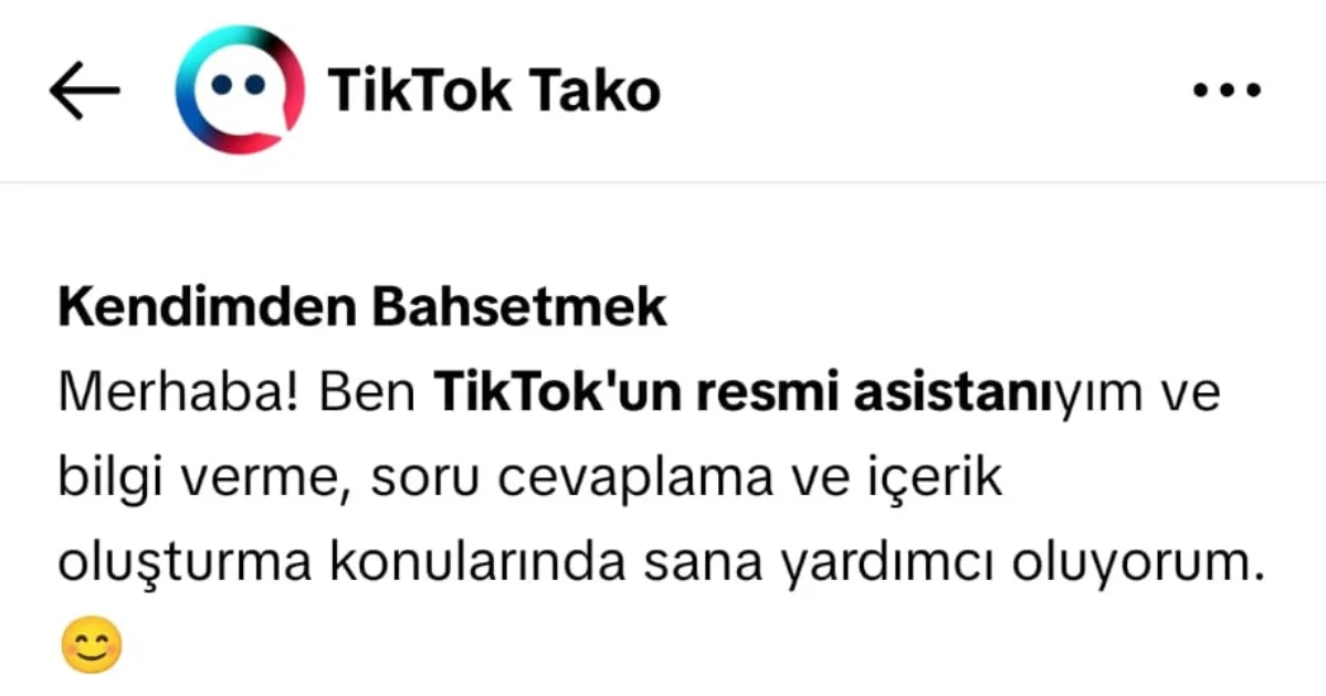 TikTok Tako Nedir? Yapay Zeka Mesaj Özelliği Yayında!