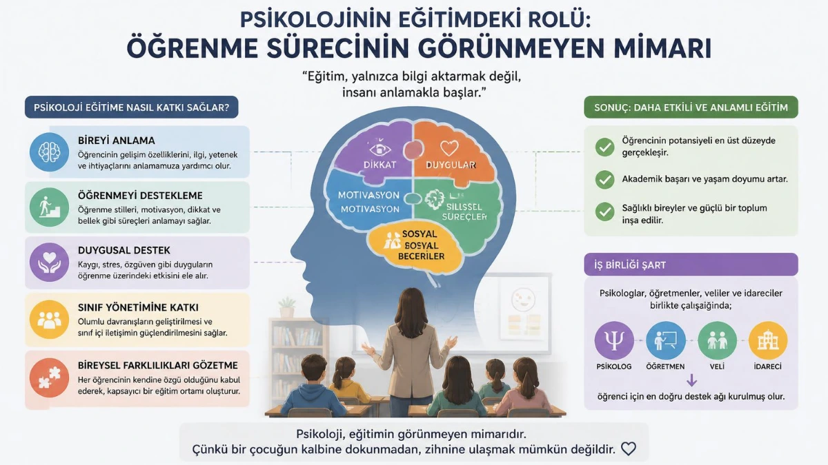 Psikolojinin Eğitimdeki Rolü: Öğrenme Sürecinin Görünmeyen Mimarı